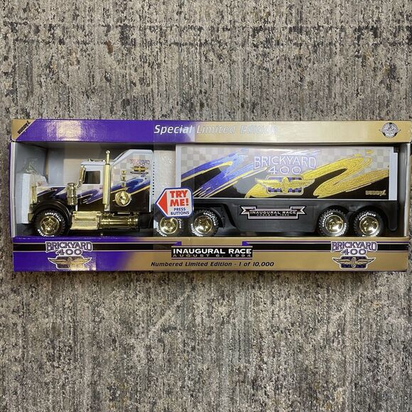 NOS Buddy L Inaugural Race 8/6/94 Brickyard 400 Limited Edition Semi-Truck NEW - Picture 1 of 14